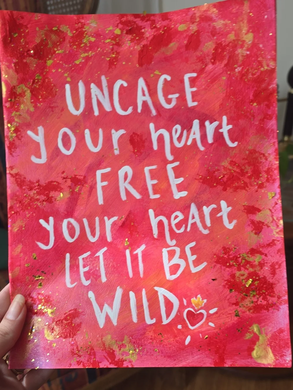 Uncage Your Heart Free Your Heart Let It Be Wild - Wall Art